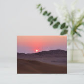 Sunset at Gobabeb, Namibië Briefkaart (Staand voorkant)