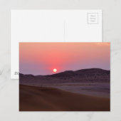Sunset at Gobabeb, Namibië Briefkaart (Voorkant / Achterkant)