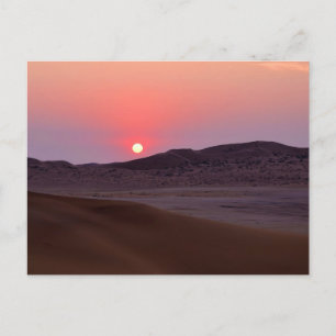 Sunset at Gobabeb, Namibië Briefkaart
