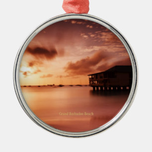 Sunset at Grand Barbados Beach Metalen Ornament