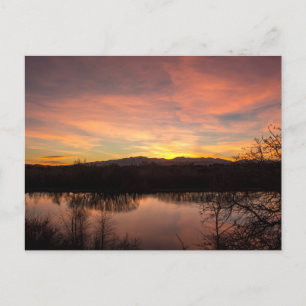 Sunset at Highland Glen Briefkaart