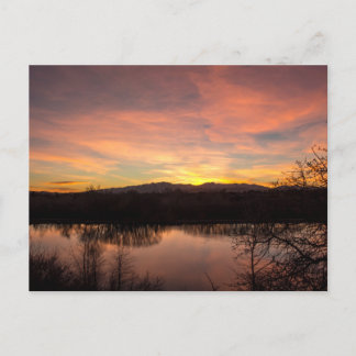 Sunset at Highland Glen Briefkaart