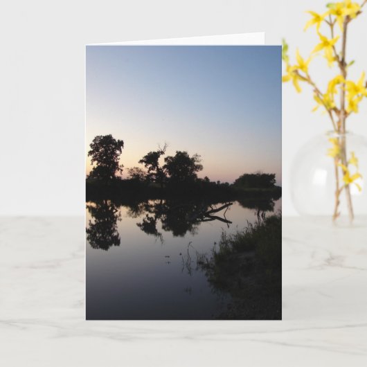 Sunset at Hoefijzer Bend Kaart (Gele Bloem)