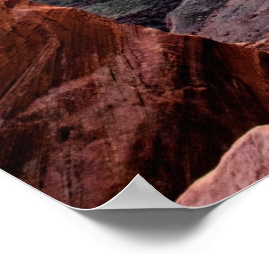 Sunset at Hoefijzer Bend Poster (Hoek)