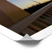 Sunset at Horikirihinan Bridge: Poster van Tokio (Hoek)