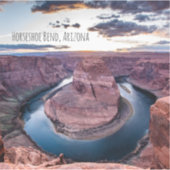 Sunset at Horseshoe Bend Sticker (Voorkant)