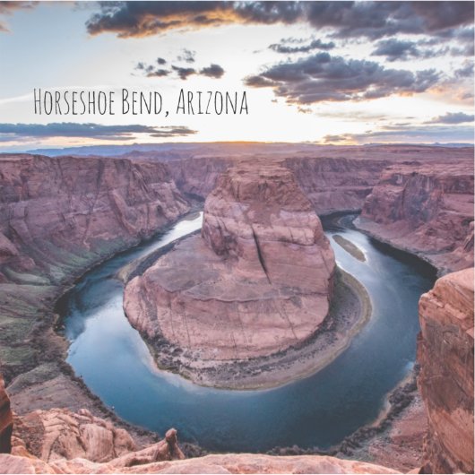 Sunset at Horseshoe Bend Sticker (Voorkant)