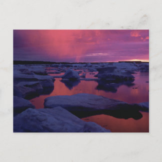 Sunset at Hudson Bay, Canada Briefkaart