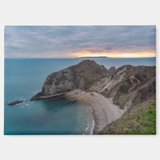 Sunset at Jurrasic Coast, England, UK Magneet (Voorkant)