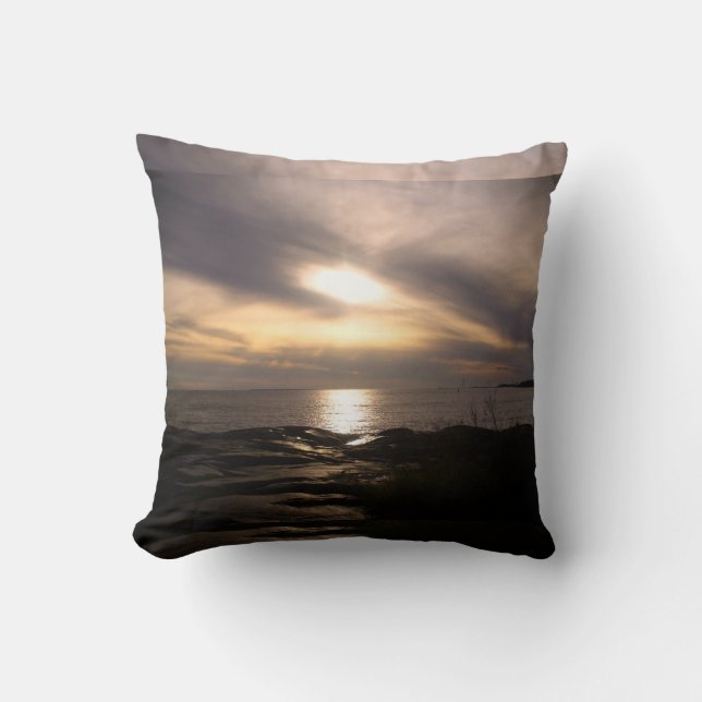Sunset at Kallo - Throw pillow Kussen (Voorkant)