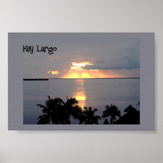 Sunset at Key Largo Poster