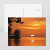 Sunset at Key West, Florida Briefkaart (Voorkant / Achterkant)