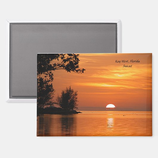 Sunset at Key West, Florida Magneet (Voorkant / Achterkant)