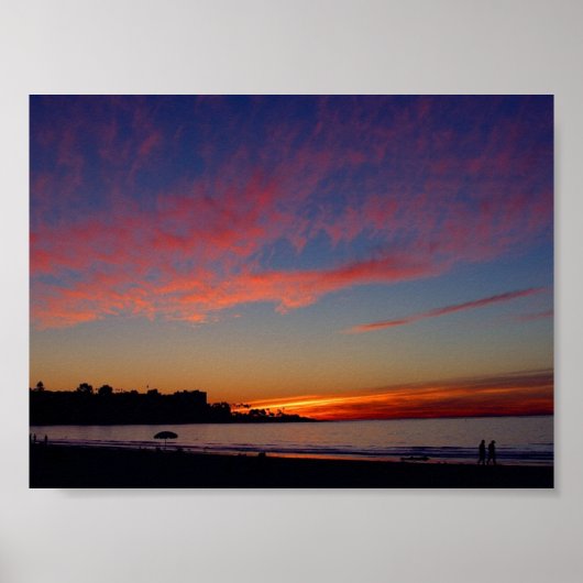 Sunset at La Jolla Shores Poster (Voorkant)