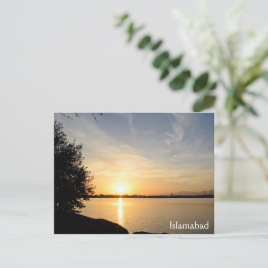 Sunset at Lake Briefkaart (Staand voorkant)