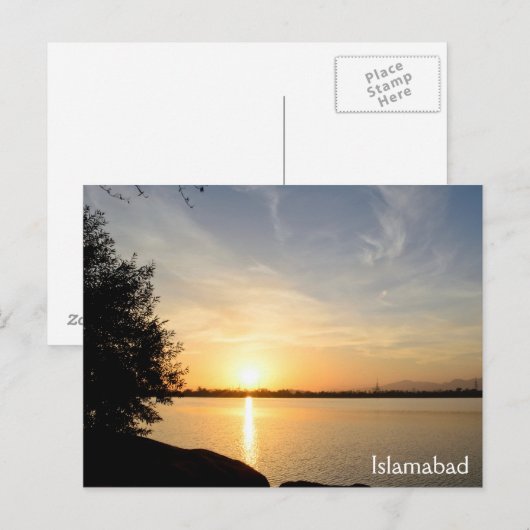 Sunset at Lake Briefkaart (Voorkant / Achterkant)