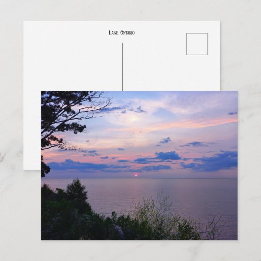 Sunset at Lake Ontario Briefkaart (Voorkant / Achterkant)
