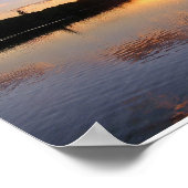 Sunset at Lake Saint George, Maine Poster (Hoek)