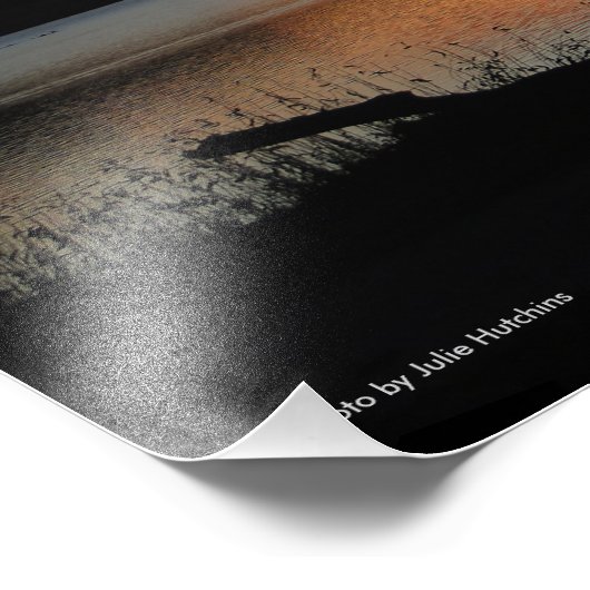 Sunset at Lake Scott State Park Foto Afdruk (Hoek)