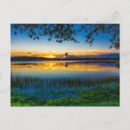 Sunset at Lake Zobel, Fort Pierce, Florida Briefkaart