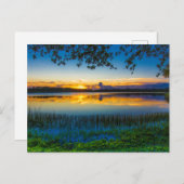 Sunset at Lake Zobel, Fort Pierce, Florida Briefkaart (Voorkant / Achterkant)