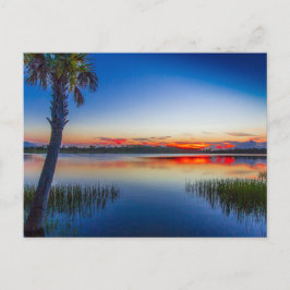 Sunset at Lake Zobel, Fort Pierce, Florida Briefkaart