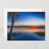 Sunset at Lake Zobel, Fort Pierce, Florida Briefkaart (Voorkant / Achterkant)