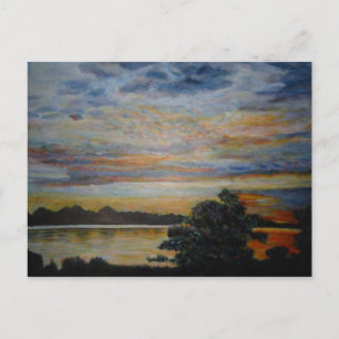 Sunset at Lakeshore Briefkaart