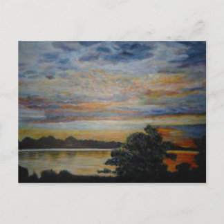 Sunset at Lakeshore Briefkaart