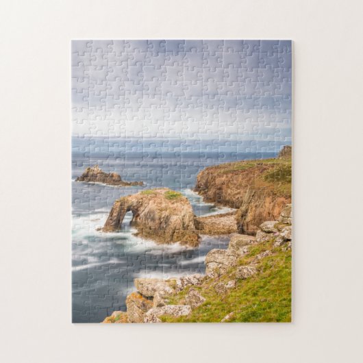 Sunset at Lands End in Cornwall England Legpuzzel (Verticaal)