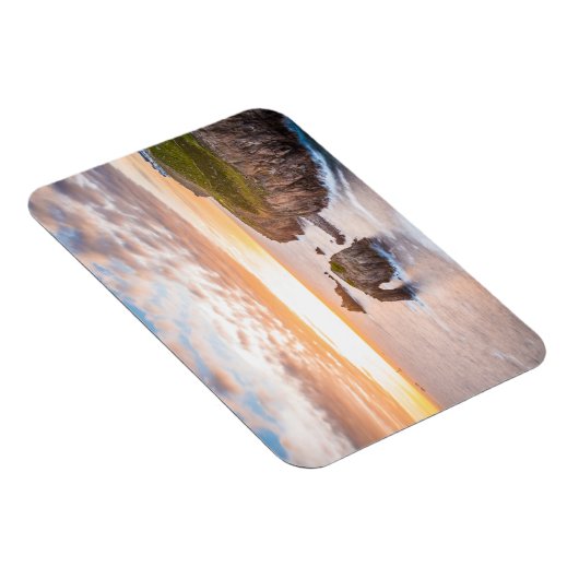 Sunset at Lands End in Cornwall England Magneet (Rechterzijde)