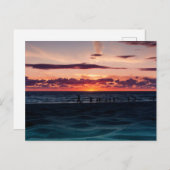 Sunset at Ludington, Michigan Briefkaart (Voorkant / Achterkant)