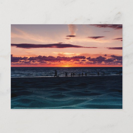 Sunset at Ludington, Michigan Briefkaart (Voorkant)