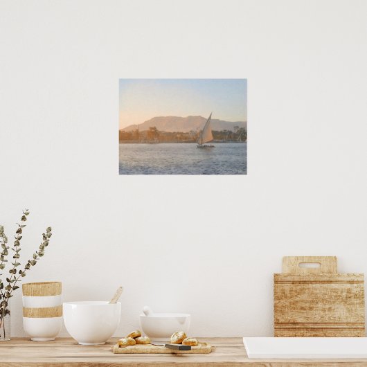 Sunset at Luxor Print (Keuken)