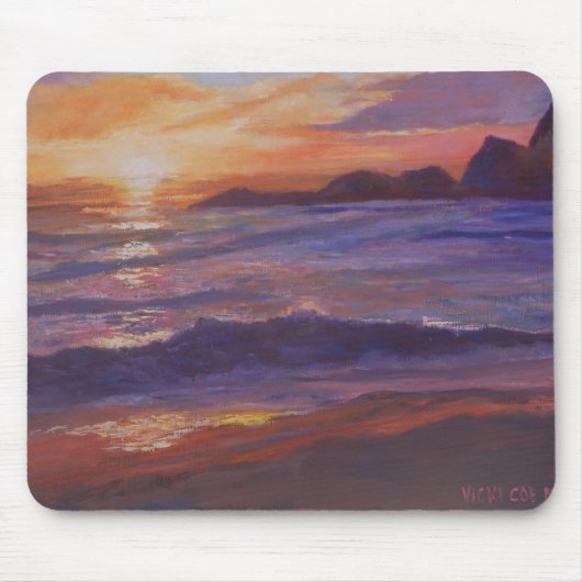 Sunset at Martin's Beach Half Moon Bay Muismat (Voorkant)