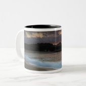 Sunset at Monastery Beach, Carmel, California, Tweekleurige Koffiemok (Voorkant links)