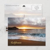 Sunset at Monterey, California's Pacific Coast Briefkaart (Voorkant / Achterkant)