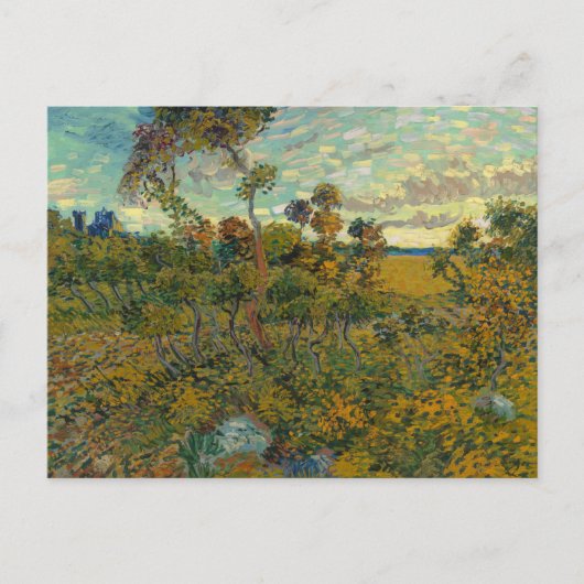 Sunset at Montmajour, Vincent Van Gogh Briefkaart (Voorkant)
