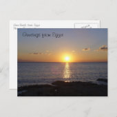 Sunset at Moon Beach - Egypt Briefkaart (Voorkant / Achterkant)