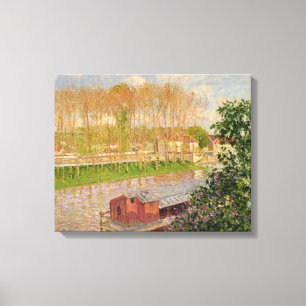 Sunset at Moret-sur-Loing, 1901 Canvas Afdruk