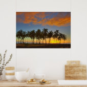 Sunset at National Historic Park Pu'uhonua o Poster (Keuken)