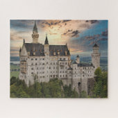Sunset at Neuschwanstein Castle, Germany Beieren Legpuzzel (Horizontaal)