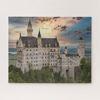 Sunset at Neuschwanstein Castle, Germany Beieren Legpuzzel