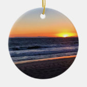 Sunset at Newport Beach, Californië Keramisch Ornament (Voorkant)