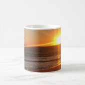 Sunset at Newport Beach, Californië Koffiemok (Center)
