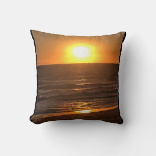 Sunset at Newport Beach, Californië Kussen