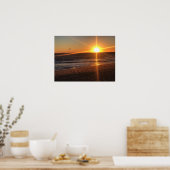 Sunset at Newport Beach, Californië Poster (Keuken)