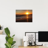 Sunset at Newport Beach, Californië Poster (Thuiskantoor)