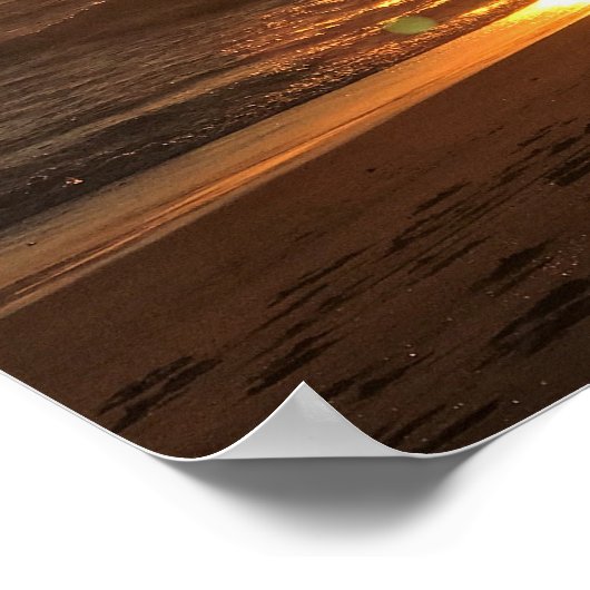 Sunset at Newport Beach, Californië Poster (Hoek)