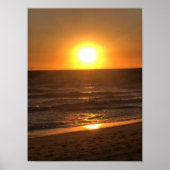 Sunset at Newport Beach, Californië Poster (Voorkant)